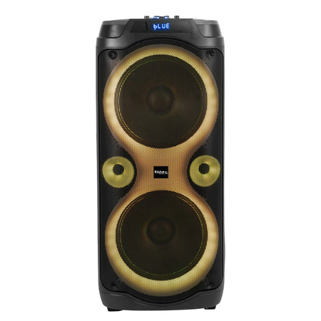 Ibiza Light & Sound COLUMBA-KARAOKE - Altavoz activo de alta potencia 2×10″/25 cm 1000 W - Tempo Shop