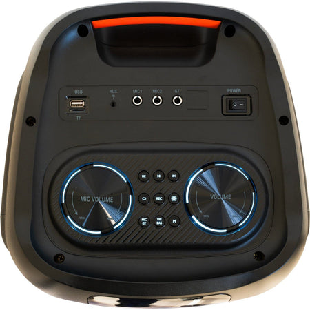 Ibiza Light & Sound COLUMBA800 – Altavoz Bluetooth activo autónomo de LED 2 x 8"/20 cm – 800 W - Tempo Shop