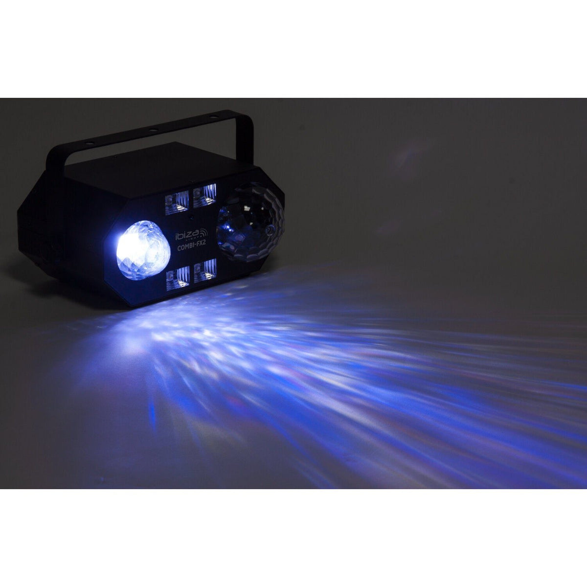 Ibiza Light & Sound COMBI-FX2 – Efecto de iluminación 4-en-1 ASTRO, agua, UV & strobe - Tempo Shop