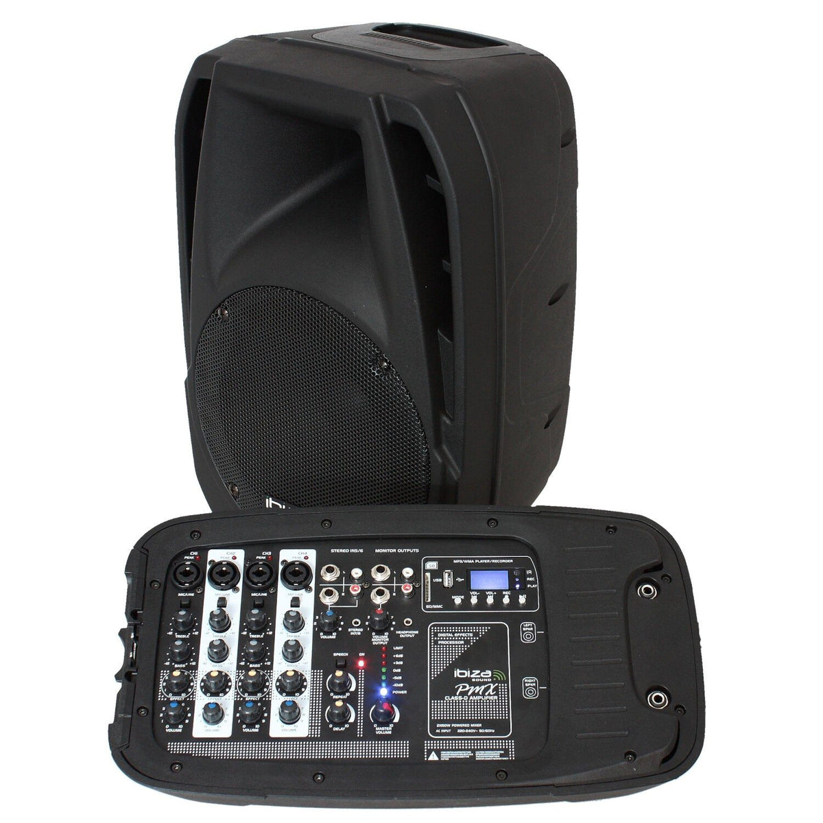 Ibiza Light & Sound COMBO210 – Sistema portátil compacto de sonorización 10"/25 cm, 300 W con Bluetooth - Tempo Shop