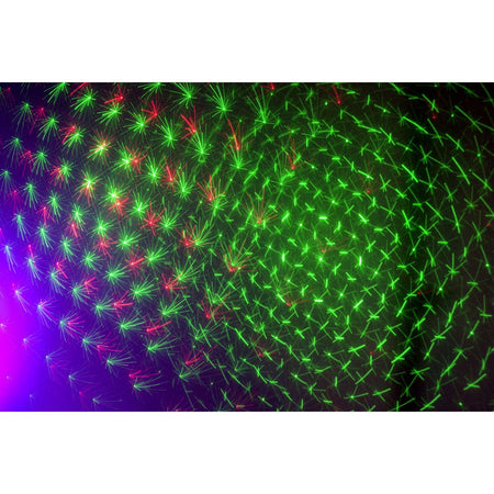 Ibiza Light & Sound DJLIGHT65 - Soporte de iluminación con 2 proyectores PAR RGBW y 2 láseres rojo & verde - Tempo Shop
