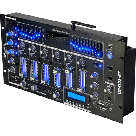 Ibiza Light & Sound DJM102-BT – Mesa de mezclas 19″, 12 entradas / 6 canales con Bluetooth - Tempo Shop