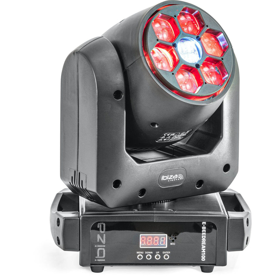 Ibiza Light & Sound E-BEEDREAM100 - Cabeza móvil SPOT + B-EYE con LED blanco de 100W y control DMX - Tempo Shop