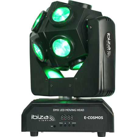 Ibiza Light & Sound E-COSMOS – Cabeza móvil DMX retro LED RGBW 4-en-1 12×10 W - Tempo Shop