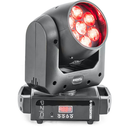 Ibiza Light & Sound E-WASH100 - Cabeza móvil de LED con ZOOM + WASH y control DMX - Tempo Shop