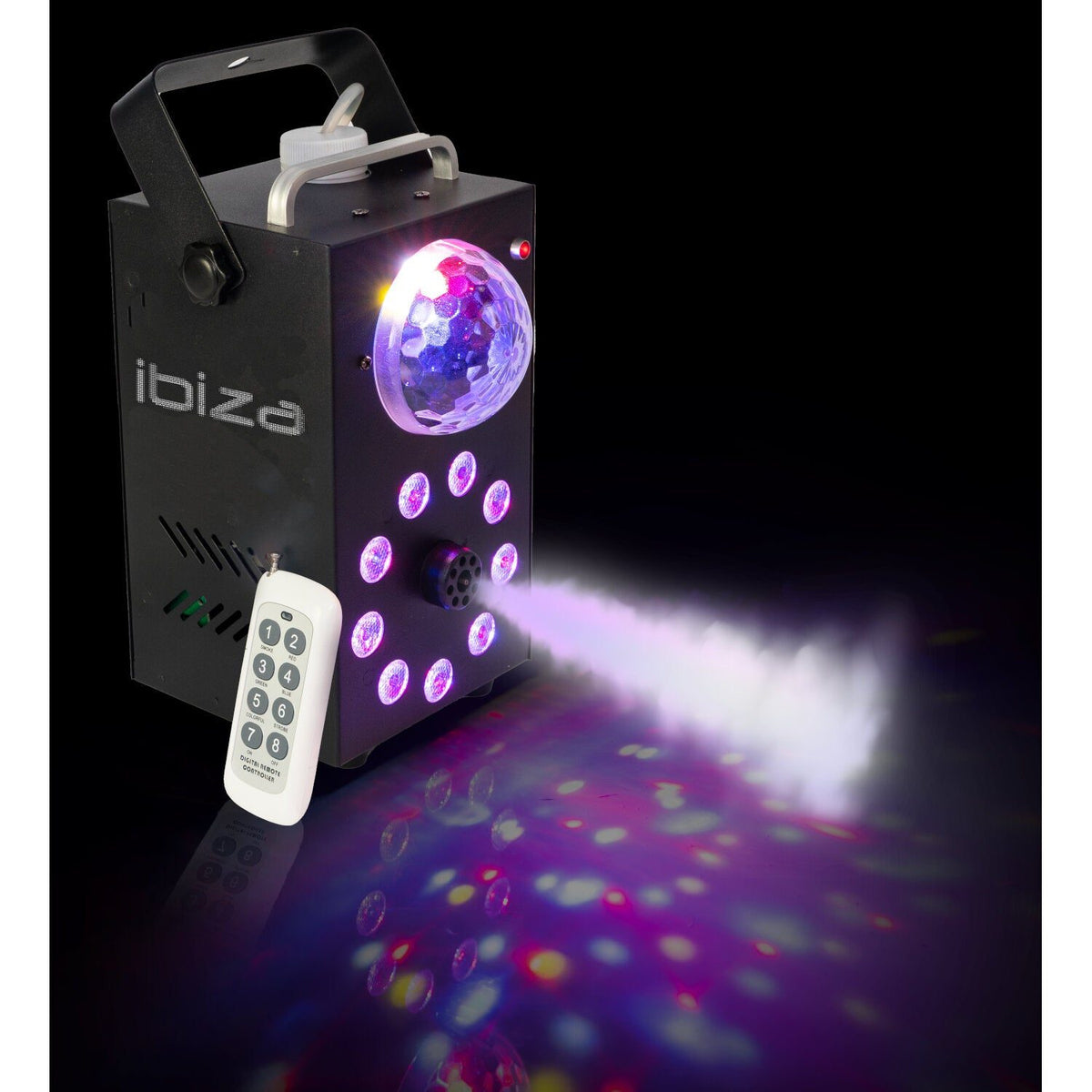 Ibiza Light & Sound FOGGY-ASTRO – Máquina de humo de 700 W con efecto ASTRO & LED - Tempo Shop