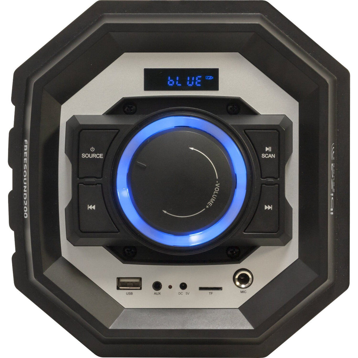 Ibiza Light & Sound FREESOUND200 – Altavoz portátil Bluetooth con LED, USB, TF y sintonizador FM - Tempo Shop