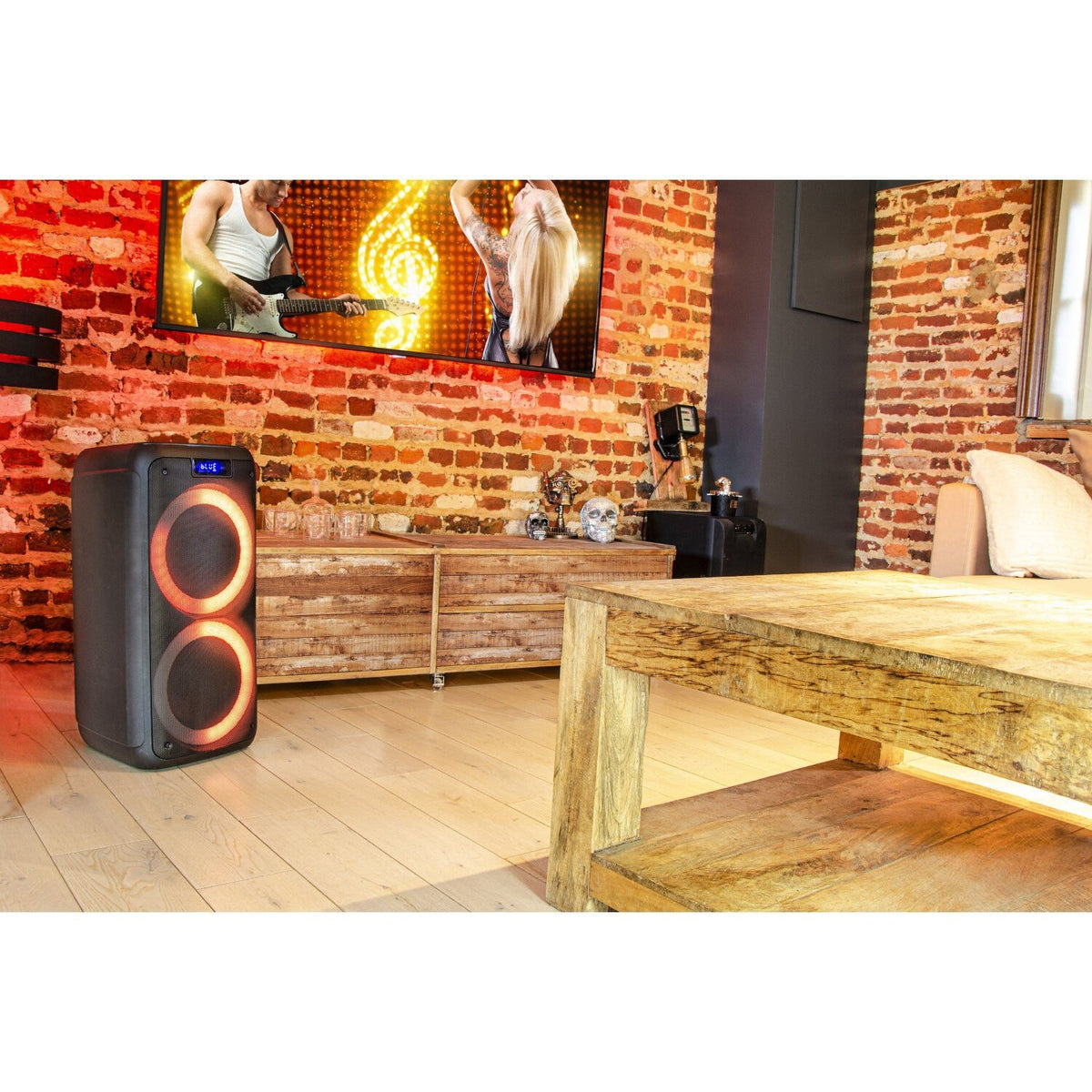 Ibiza Light & Sound FREESOUND400 – Caja de sonido autónoma 400 W con batería y LEDs dinámicos - Tempo Shop