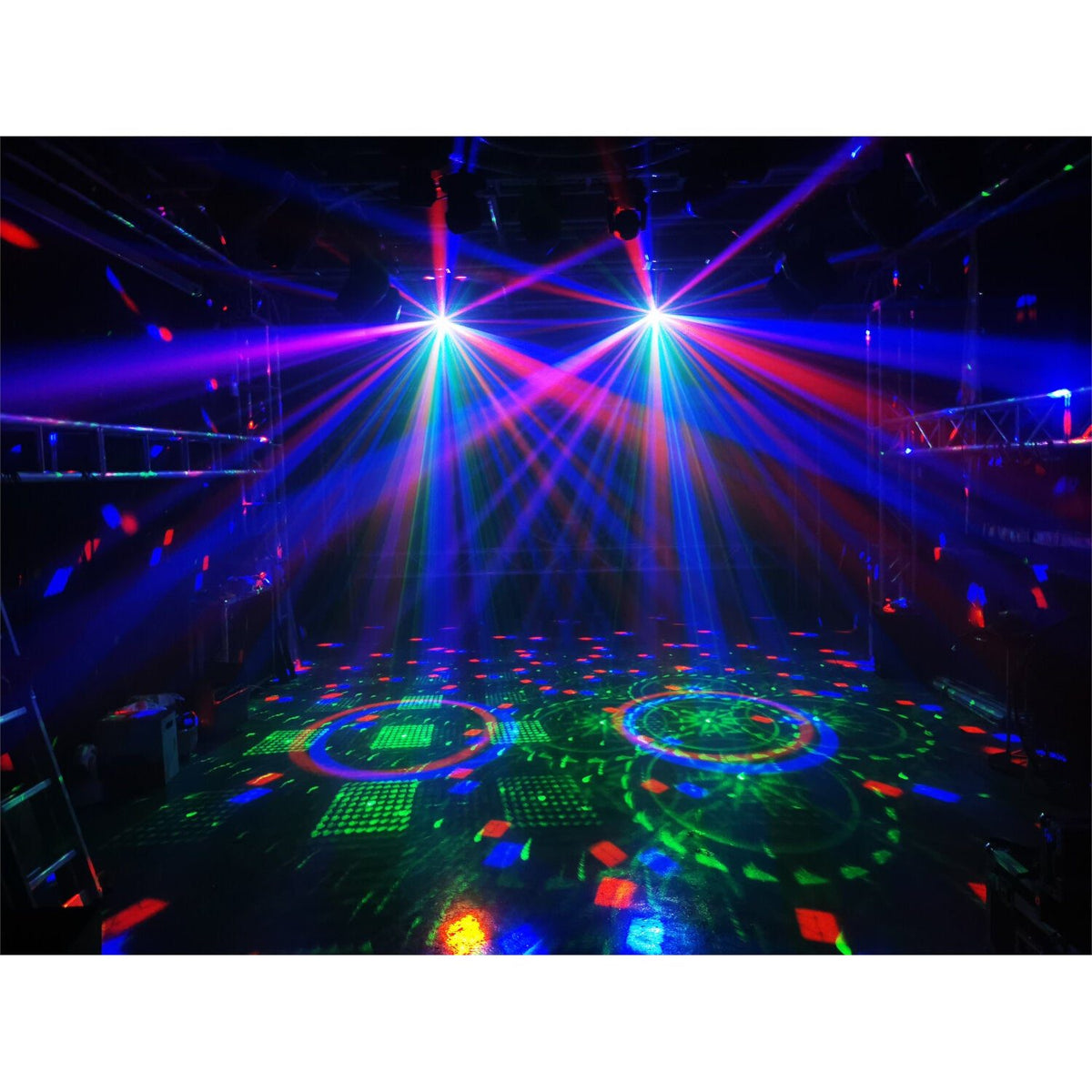 Ibiza Light & Sound FULLMOON – Efecto de iluminación DMX 5-en-1 Wash, UV, Láser R+G, Strobe & Astro - Tempo Shop