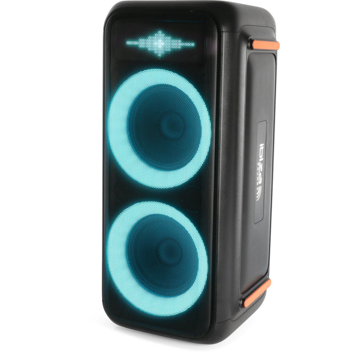 Ibiza Light & Sound GRAFFIK600 – Altavoz activo High Power 2×8″/20 cm – 600 W con doble efecto luminoso - Tempo Shop