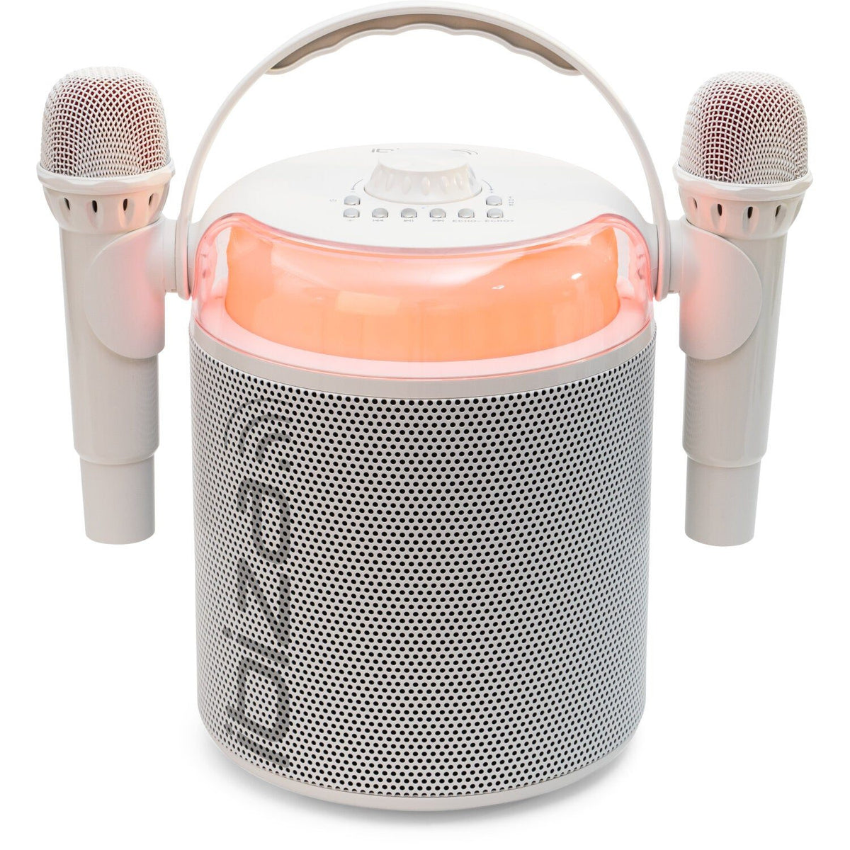 Ibiza Light & Sound KARAHOME-WH - Altavoz autónomo Bluetooth especial “Karaoke” 120 W - Tempo Shop
