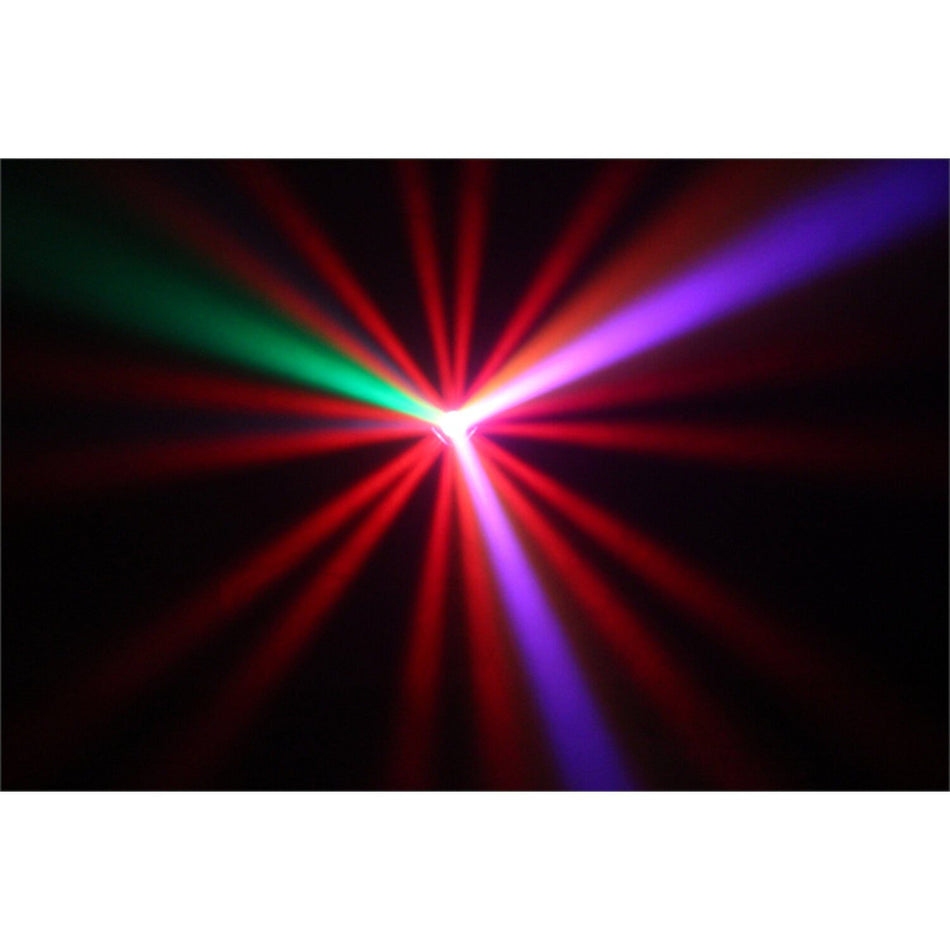 Ibiza Light & Sound LCM003LED-BL – Mini LED Color Moon RGBWA (Negro) - Tempo Shop