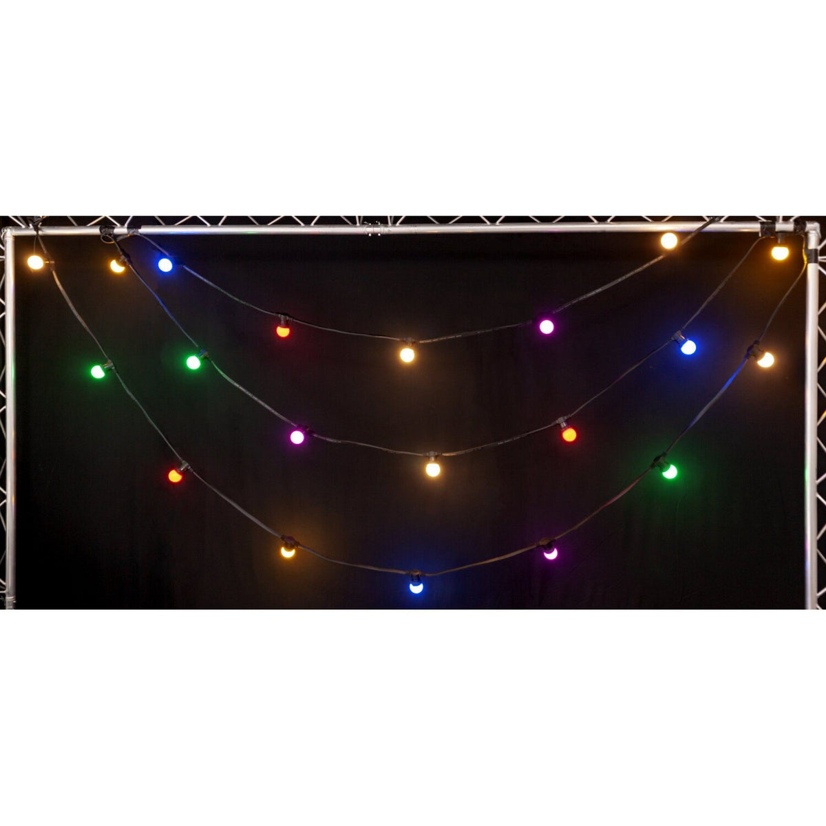 Ibiza Light & Sound LEDSTRING-COLOR – Guirnalda luminosa de 20 LED de color IP44 – 10 m - Tempo Shop