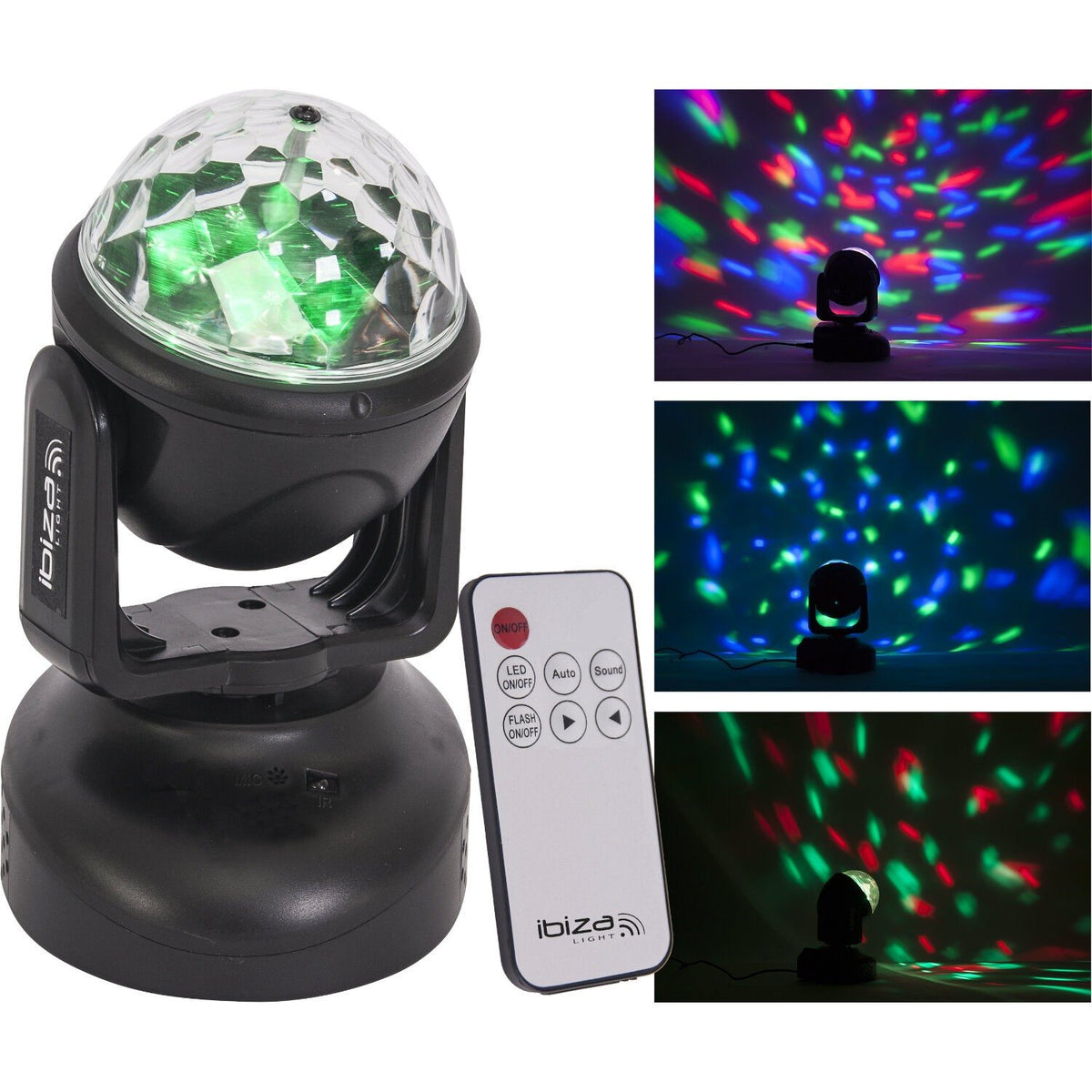 Ibiza Light & Sound LMH-ASTRO - Cabeza móvil de LED RGB con efecto ASTRO - Tempo Shop