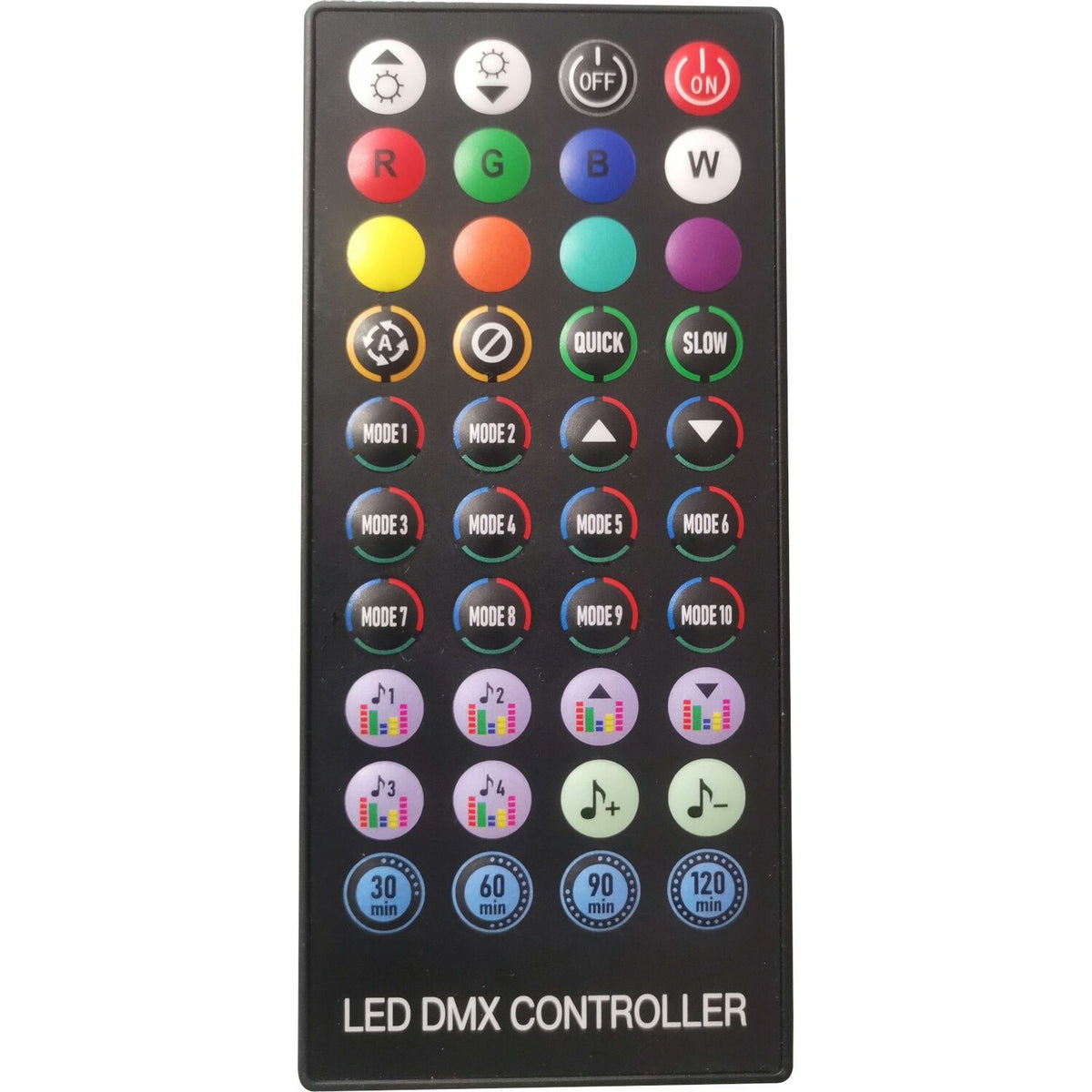 Ibiza Light & Sound MAGIC-COLOR-STICK-1.0BK – Tubo luminoso RGB con pie de 1 m - Tempo Shop