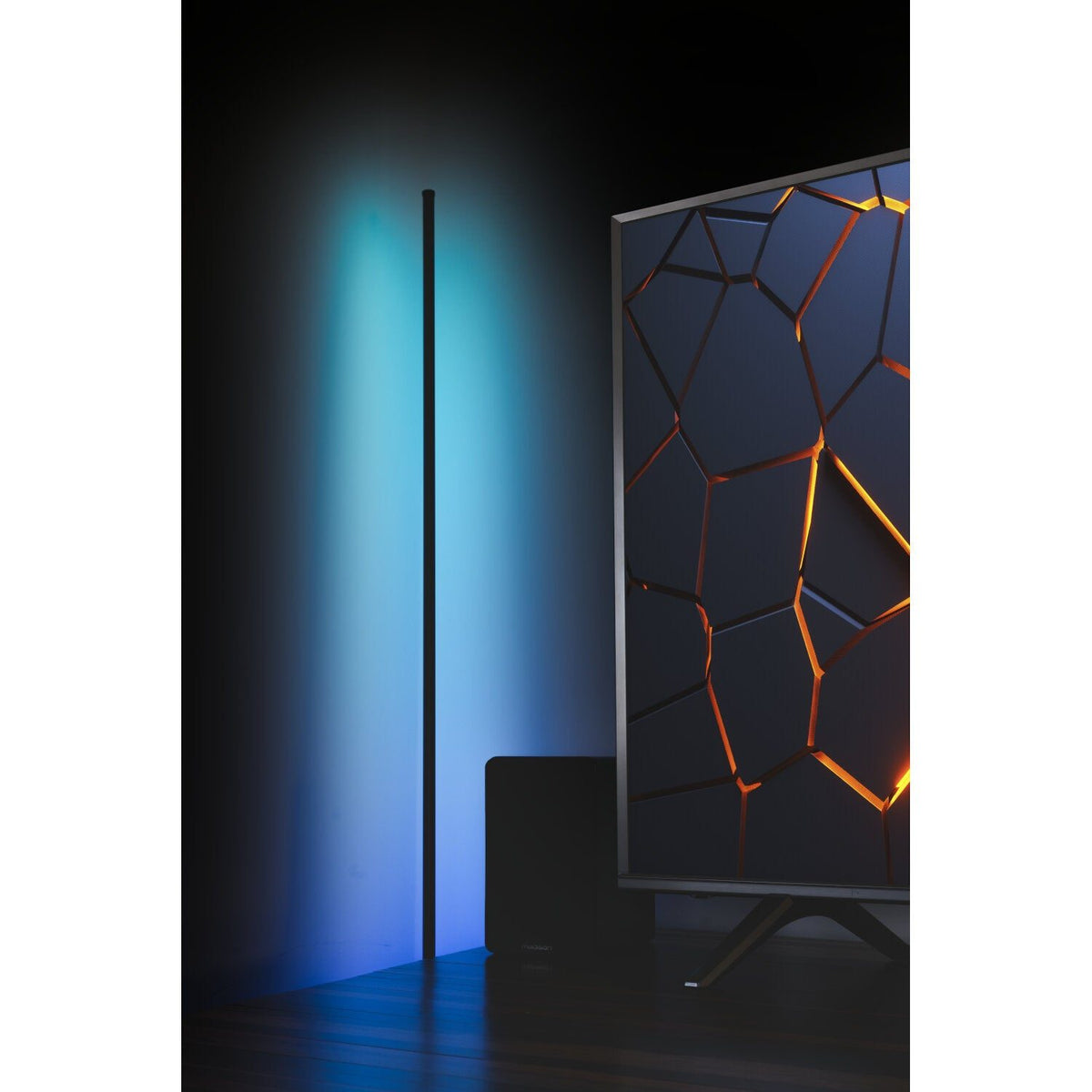 Ibiza Light & Sound MAGIC-COLOR-STICK-1.5WH – Tubo luminoso RGB con pie de 1,5 m en blanco - Tempo Shop