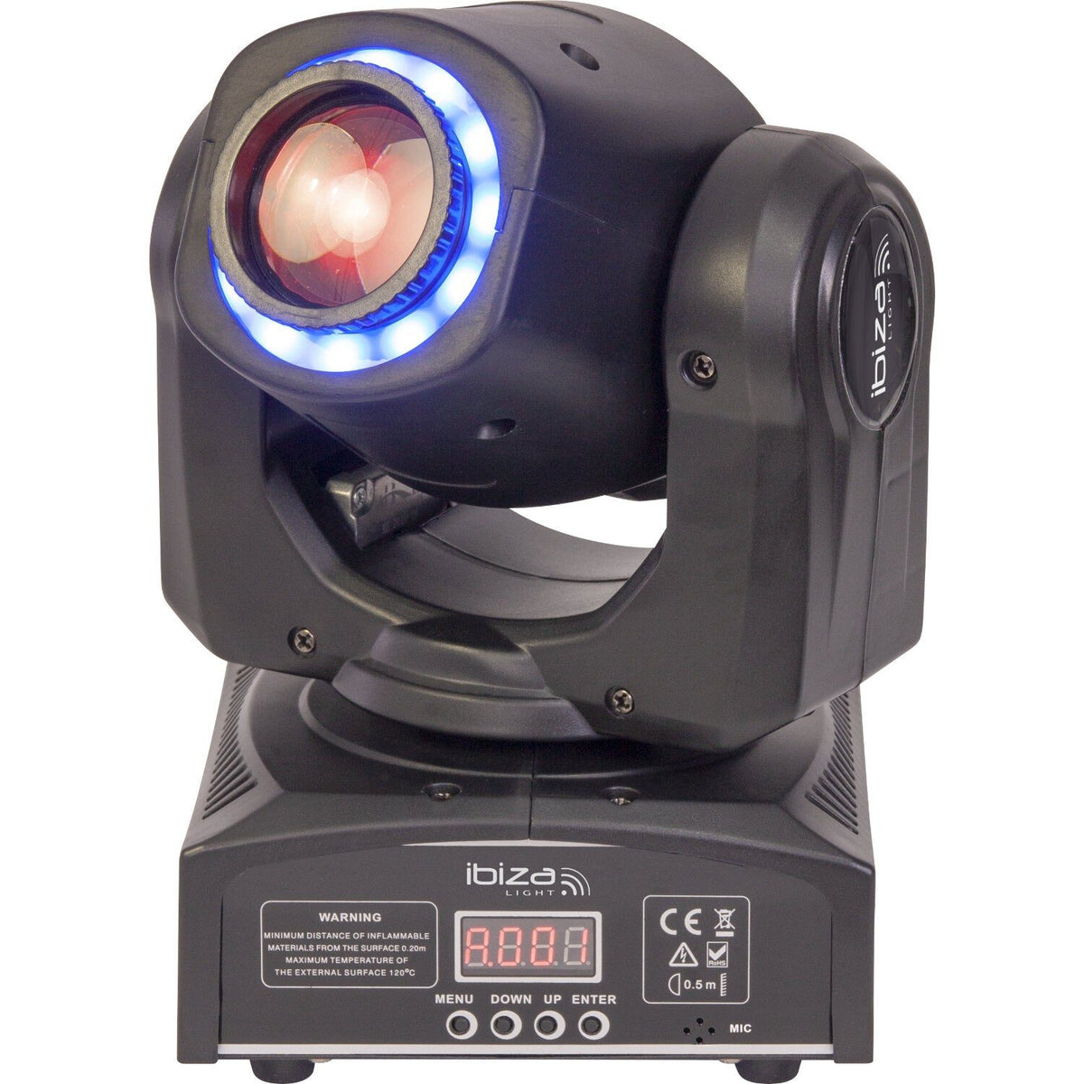 Ibiza Light & Sound MHSPOT30-FX – Cabeza móvil SPOT & ANIMACIÓN LED 2-en-1 con control DMX - Tempo Shop