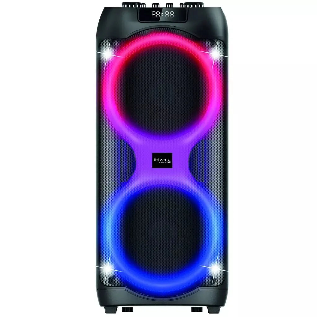 Ibiza Light & Sound MIAMI1000 - Altavoz activo High Power 2 x 10"/25cm 1000W - Tempo Shop