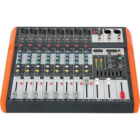 Ibiza Light & Sound MX802 - Mesa de mezclas para músico 8 canales USB & Bluetooth - Tempo Shop
