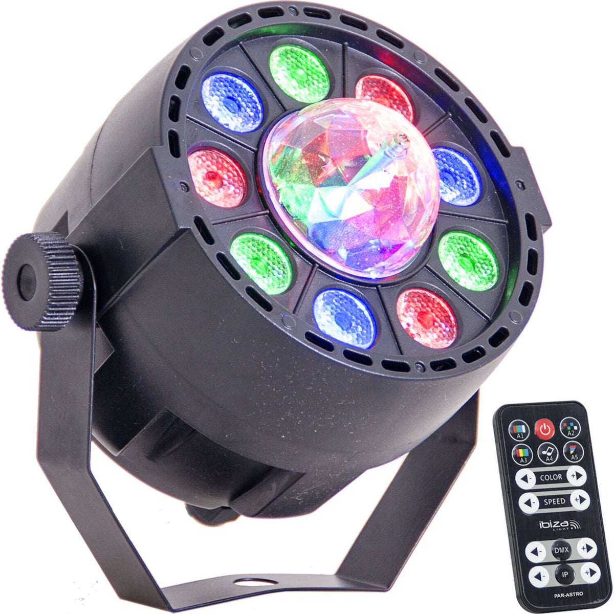 Ibiza Light & Sound PAR-ASTRO - Efecto de iluminación 2-en-1: proyector PAR + ASTRO - Tempo Shop