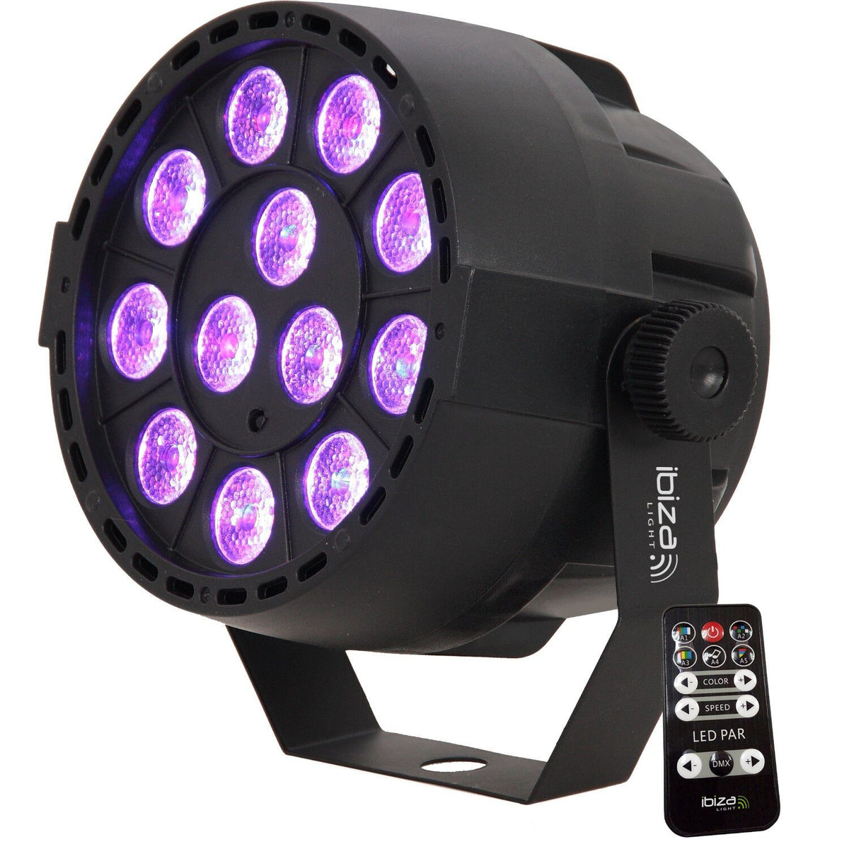 Ibiza Light & Sound PAR-MINI-RGB3 - Proyector PAR de LED 12×3 W RVB 3-en-1 - Tempo Shop