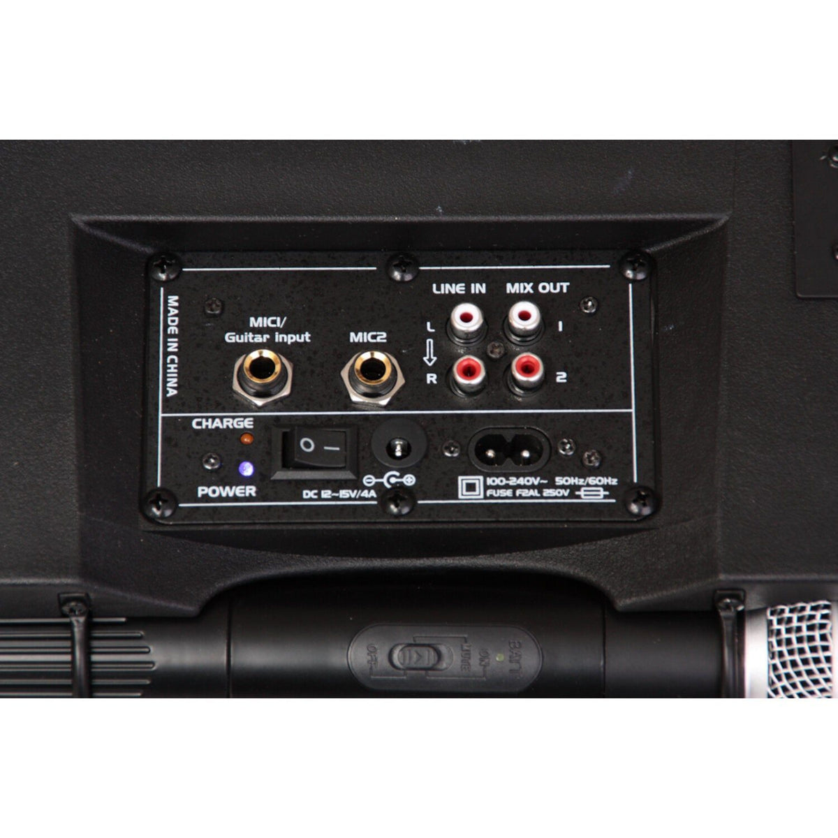 Ibiza Light & Sound PORT85UHF-BT – Sistema de sonorización portátil recargable con lector USB MP3/SD, 2× micros UHF y Bluetoo
