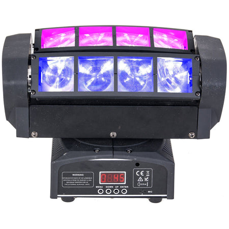 Ibiza Light & Sound QUAD8-FX – Efecto de iluminación “SPIDER” de barras con 8 LEDs CREE RGBW de 10 W - Tempo Shop