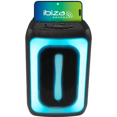 Ibiza Light & Sound SIGMA20 - Altavoz Bluetooth autónomo de LED 100 W - Tempo Shop