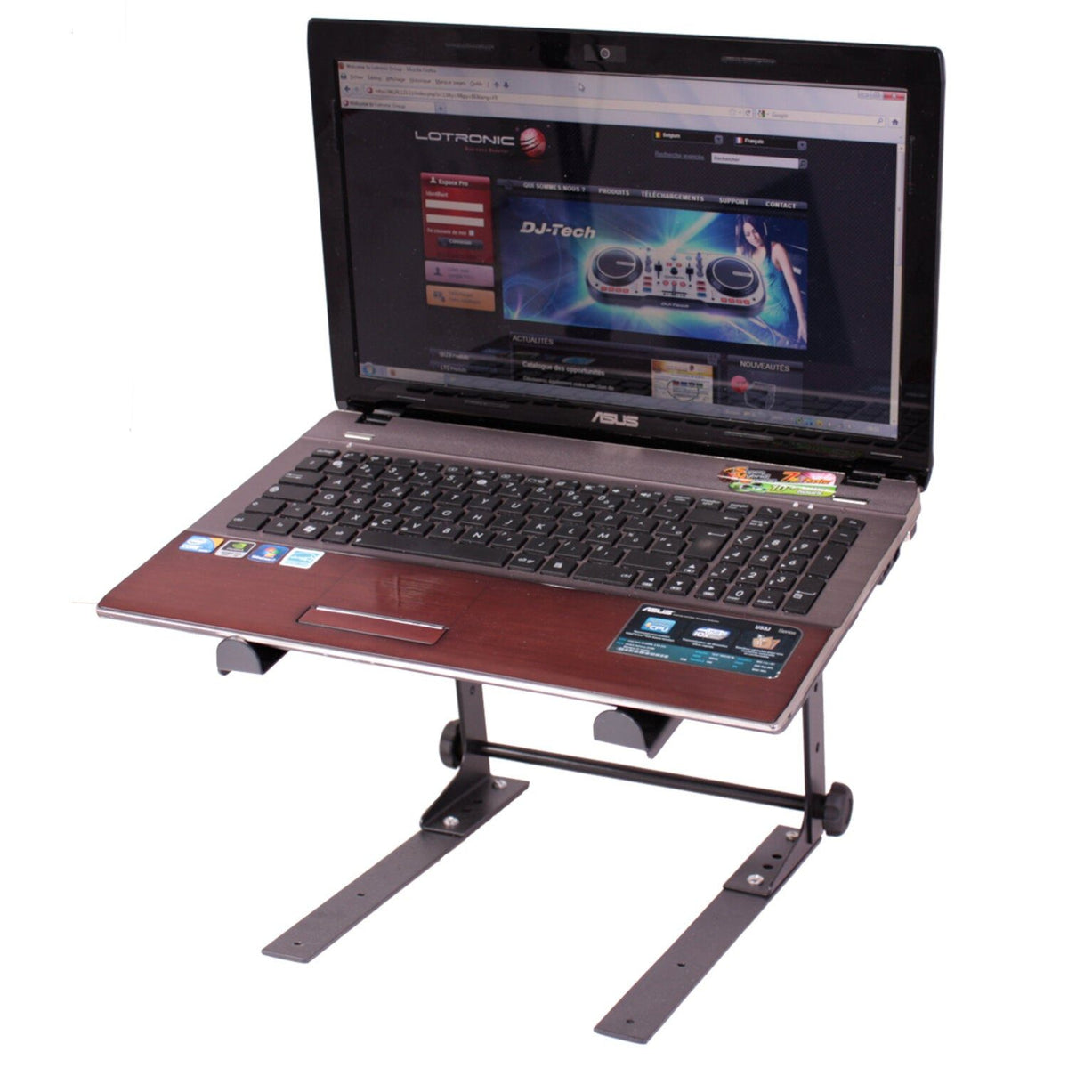 Ibiza Light & Sound SLAP100 – Soporte de portátil para maleta DJ - Tempo Shop