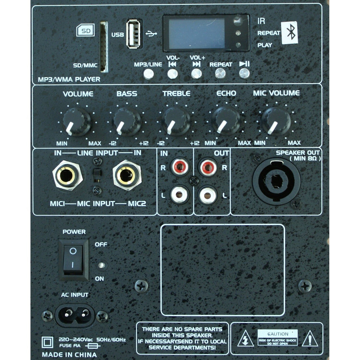 Ibiza Light & Sound SLK10A-TWS - Bafle profesional activo de 10”/25 cm 400 W con USB-MP3 & Bluetooth - Tempo Shop