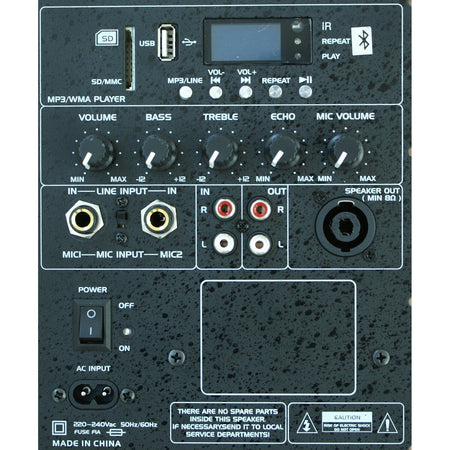 Ibiza Light & Sound SLK10A-TWS - Bafle profesional activo de 10”/25 cm 400 W con USB-MP3 & Bluetooth - Tempo Shop