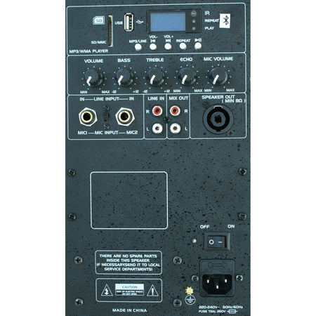 Ibiza Light & Sound SLK12A-TWS - Bafle profesional activo de 12"/30cm, 700W con USB-MP3 & Bluetooth - Tempo Shop