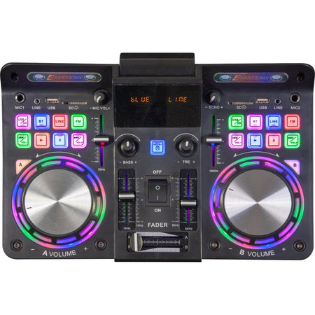 Ibiza Light & Sound STANDUP18-MAX – Caja activa portátil 18″/46 cm 900 W con efectos LED, mezclador y reproductor integrado -