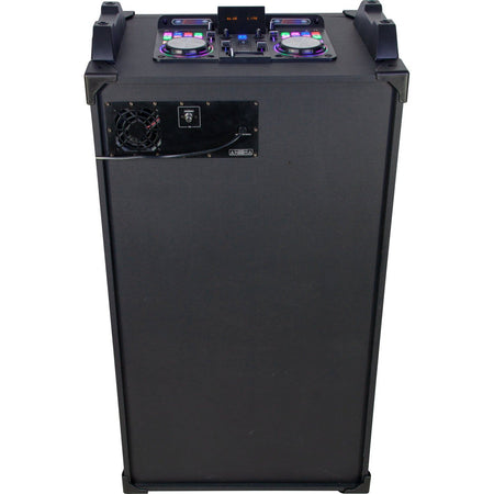 Ibiza Light & Sound STANDUP18-MAX – Caja activa portátil 18″/46 cm 900 W con efectos LED, mezclador y reproductor integrado -