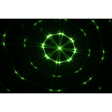 Ibiza Light & Sound STAR-LASER-WH – Cabeza móvil con láser, gobos, LED Wash y anillo luminoso (Carcasa blanca) - Tempo Shop