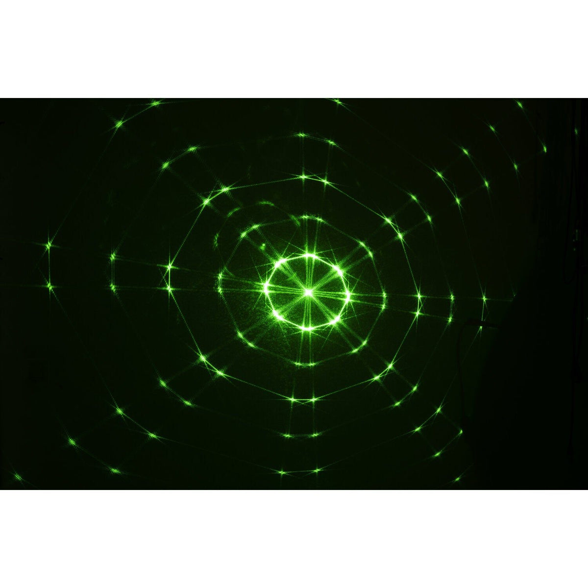 Ibiza Light & Sound STAR-LASER-WH – Cabeza móvil con láser, gobos, LED Wash y anillo luminoso (Carcasa blanca) - Tempo Shop