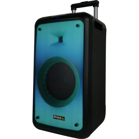 Ibiza Light & Sound STREET-WAVE – Altavoz portátil activo 2×8"/20 cm, 400 W con efecto LED “Fire”, Bluetooth, USB, microSD y