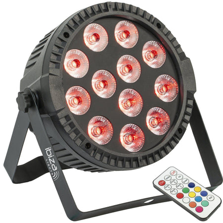Ibiza Light & Sound THINPAR-12X6-RGBW – Proyector PAR extra-plano con 12 LED RGBW de 6 W - Tempo Shop
