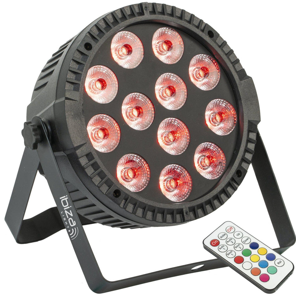 Ibiza Light & Sound THINPAR-12X6-RGBW – Proyector PAR extra-plano con 12 LED RGBW de 6 W - Tempo Shop