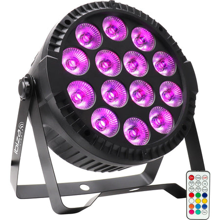 Ibiza Light & Sound THINPAR-14X6W-RGBW – Proyector PAR extra-plano con 14 LED RGBW de 6 W - Tempo Shop