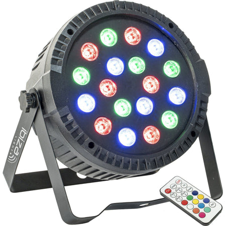 Ibiza Light & Sound THINPAR-18X1W – Proyector PAR extra-plano con 18 LED RGB 1 W - Tempo Shop