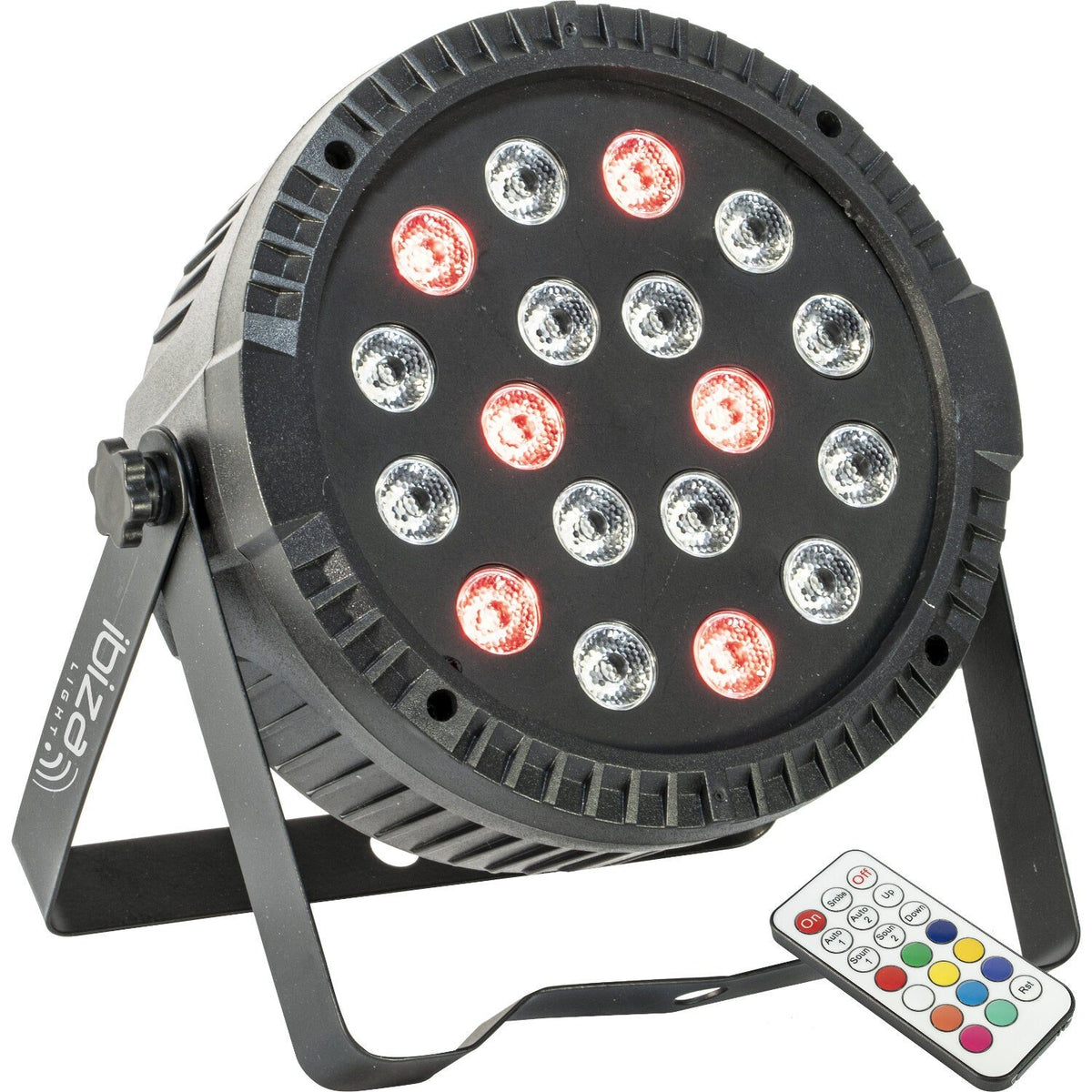 Ibiza Light & Sound THINPAR-18X1W – Proyector PAR extra-plano con 18 LED RGB 1 W - Tempo Shop
