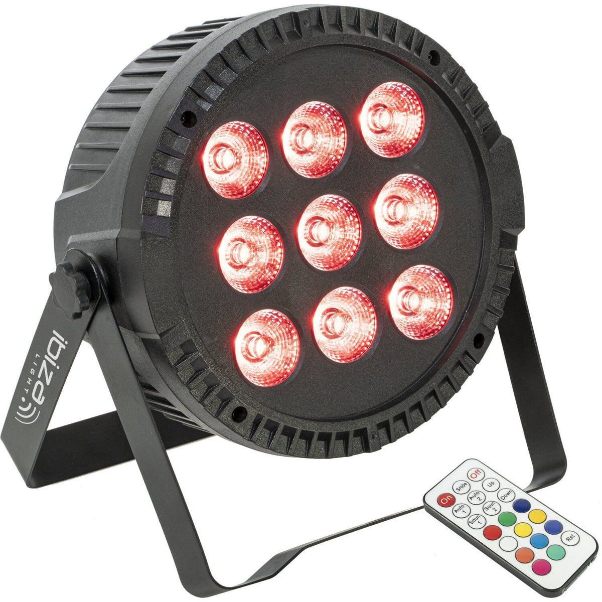 Ibiza Light & Sound THINPAR-9X6W-RGBW - Proyector PAR extra-plano 9×6 W RGBW 4-en-1 - Tempo Shop