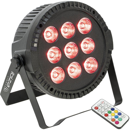 Ibiza Light & Sound THINPAR-9X6W-RGBW - Proyector PAR extra-plano 9×6 W RGBW 4-en-1 - Tempo Shop