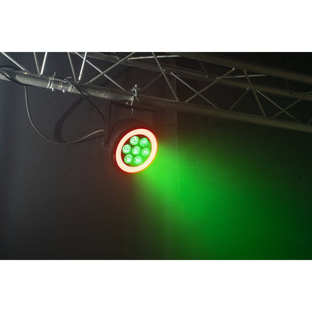 Ibiza Light & Sound THINPAR-LED-RING - Proyector PAR EXTRA-PLANO 7×6 W RGBW 4-en-1 + 48 LED SMD - Tempo Shop