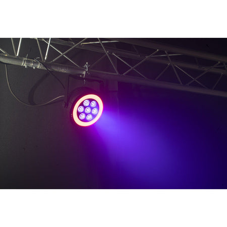 Ibiza Light & Sound THINPAR-LED-RING - Proyector PAR EXTRA-PLANO 7×6 W RGBW 4-en-1 + 48 LED SMD - Tempo Shop