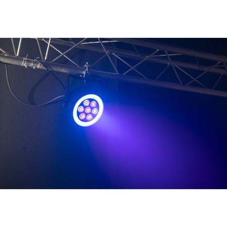 Ibiza Light & Sound THINPAR-LED-RING - Proyector PAR EXTRA-PLANO 7×6 W RGBW 4-en-1 + 48 LED SMD - Tempo Shop