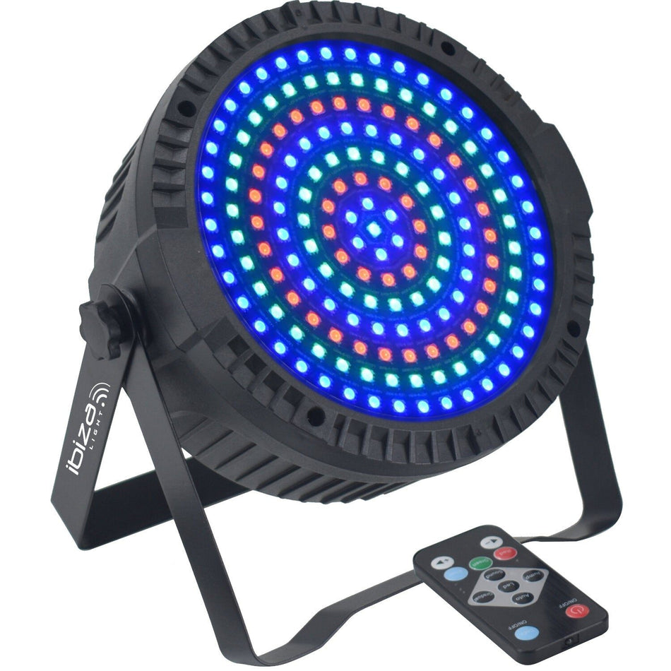 Ibiza Light & Sound THINPAR-MATRIX – Proyector PAR extra-plano MATRIX de 175 LED RGB 3-en-1 - Tempo Shop