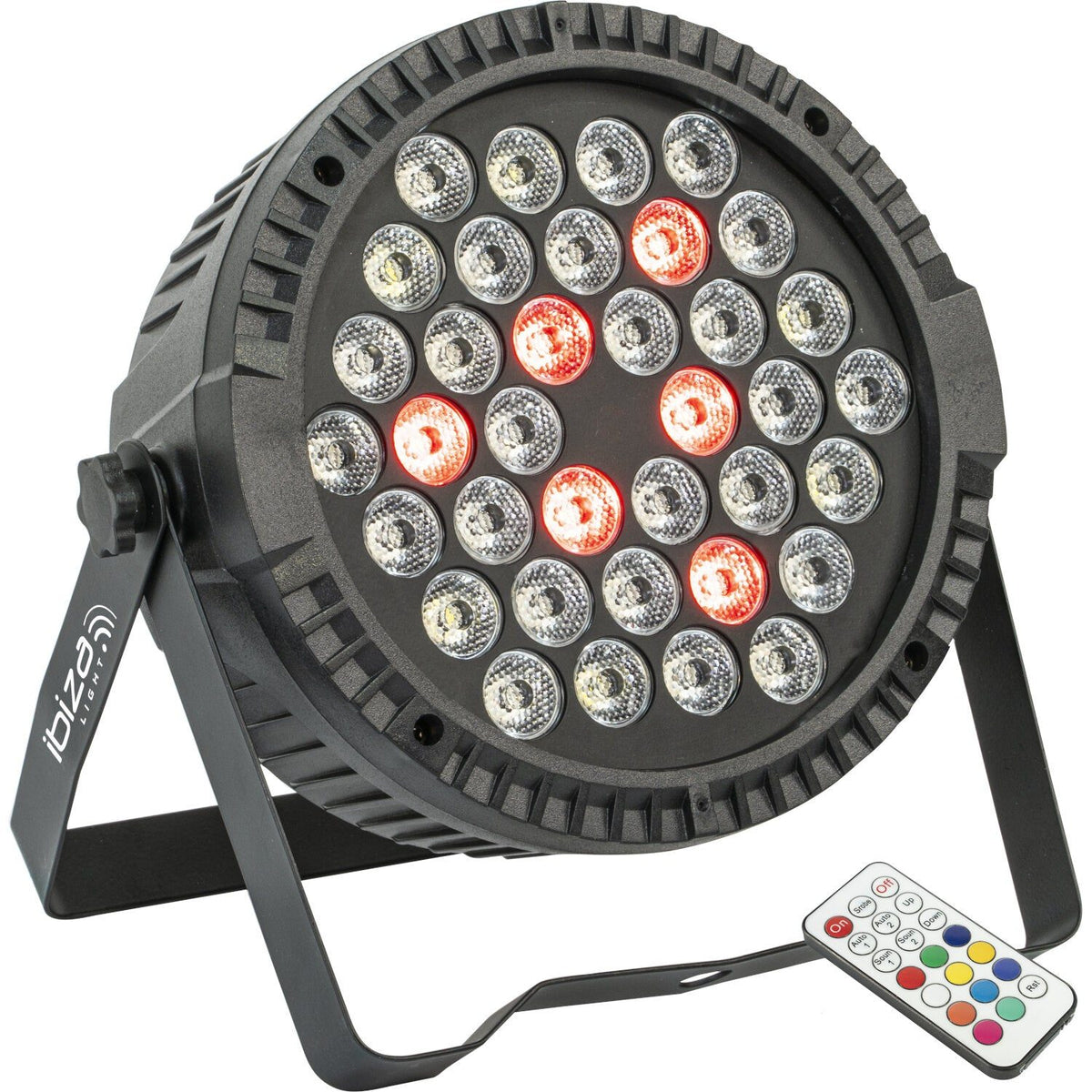 Ibiza Light & Sound THINPAR36X1-RGBW – Proyector PAR extra-plano con 36 LED RGBW de 1 W - Tempo Shop