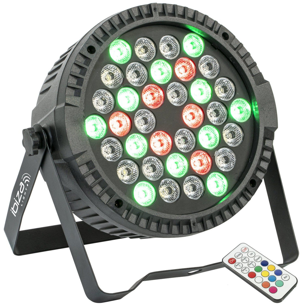Ibiza Light & Sound THINPAR36X1-RGBW – Proyector PAR extra-plano con 36 LED RGBW de 1 W - Tempo Shop